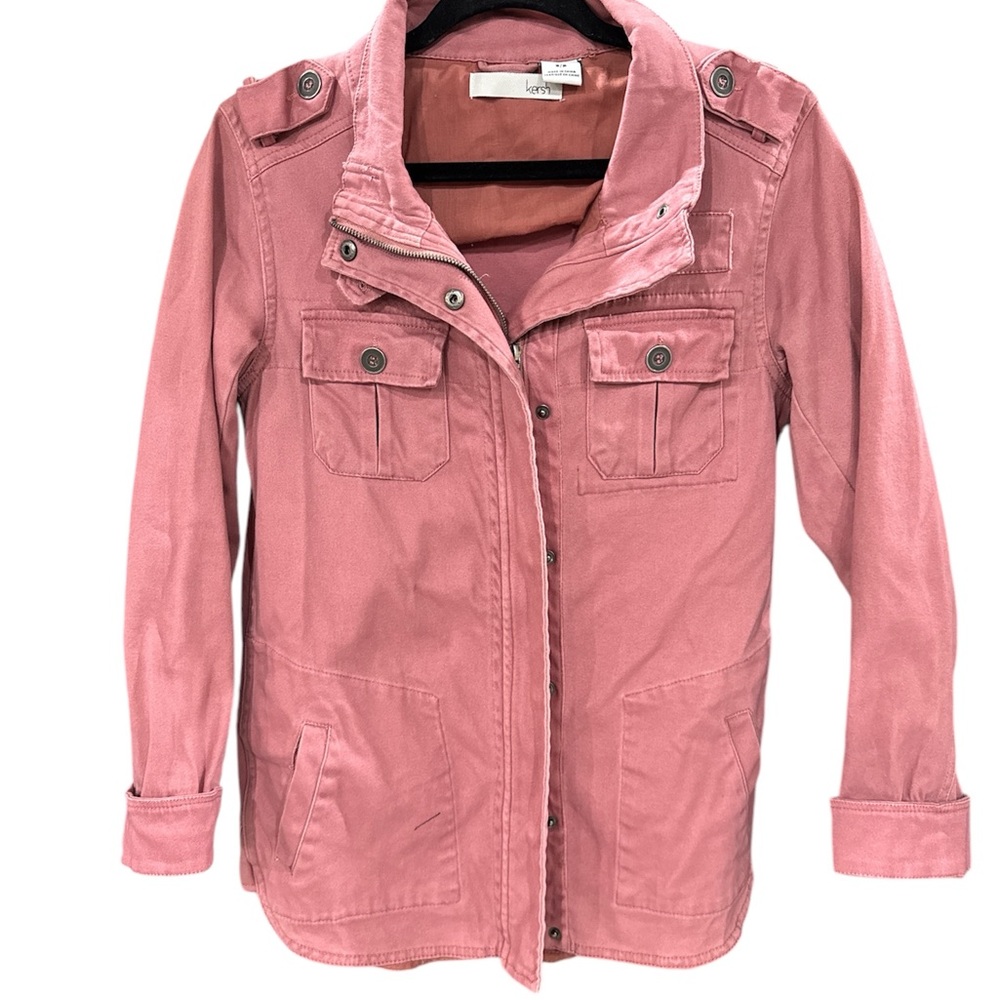 Kersh Pink utility jacket.  Evereve   SMALL